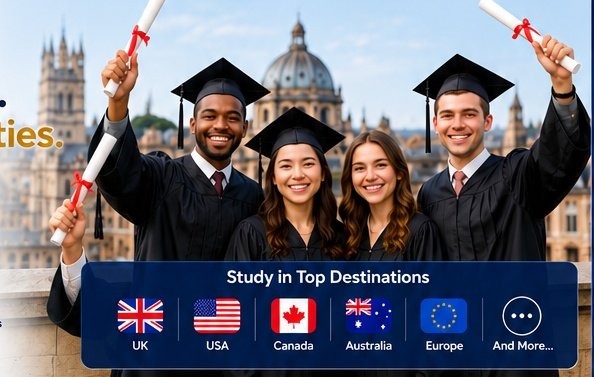 Graduates celebrating international education